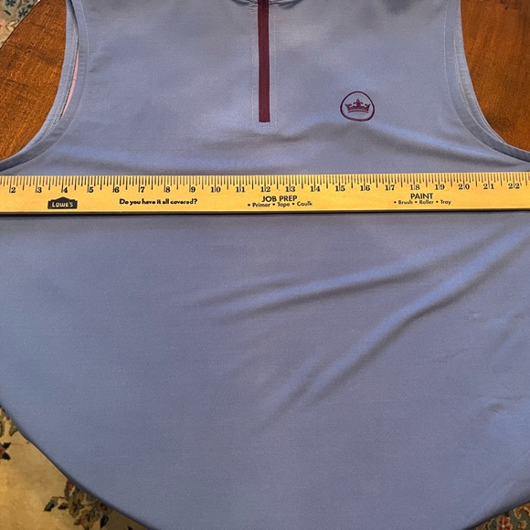 Peter Millar Crown Crafted Blue Performance Men’s Golf Vest Sz Large - Picture 6 of 12
